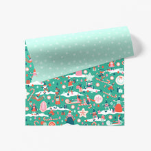 Load image into Gallery viewer, Candy Cane Lane Gift Wrap Sheet