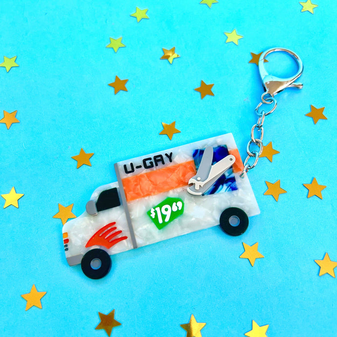 U-Gay Moving Truck Keychain