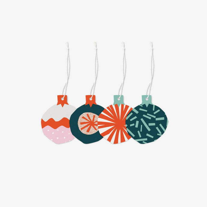 Letterpress Ornament Gift Tag Set