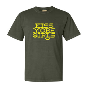 Kiss More Girls - Military Green - Tee Shirt
