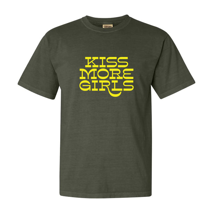 Kiss More Girls - Military Green - Tee Shirt