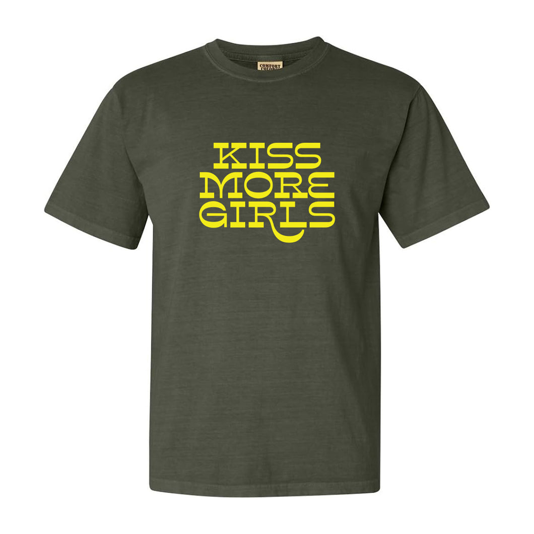 Kiss More Girls - Military Green - Tee Shirt