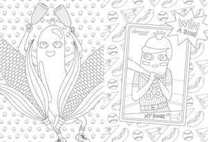 The Hot Dog Coloring and Activity Book