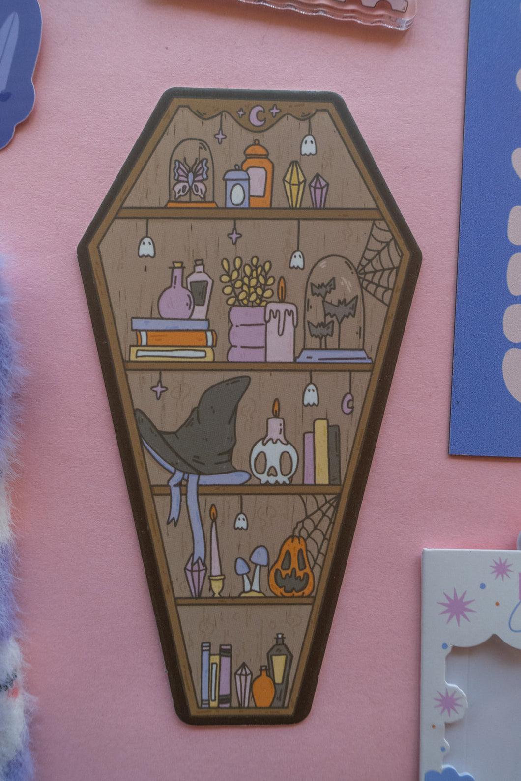 Coffin Bookshelf Bookmark