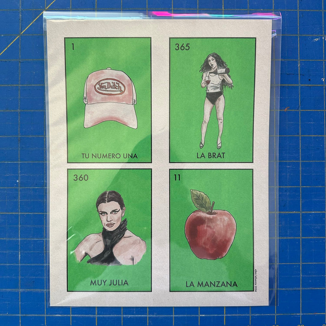 Brat Loteria Art Print