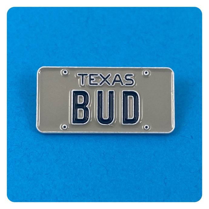 Urban Cowboy BUD License Plate - Enamel Pin