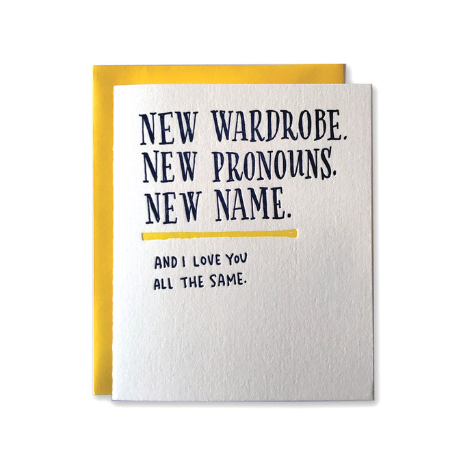 New Wardrobe Card