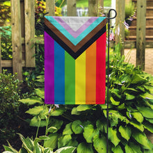 Load image into Gallery viewer, Progress Pride Garden Flag