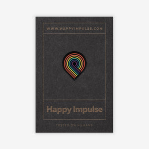 Rainbow Swirl Enamel Pin