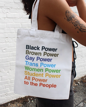 Load image into Gallery viewer, Power To The People Tote Bag