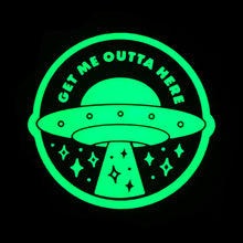Load image into Gallery viewer, Get Me Outta Here Glow In The Dark sticker