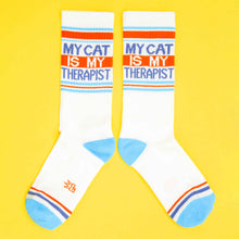 Load image into Gallery viewer, My Cat Is My Therapist Socks