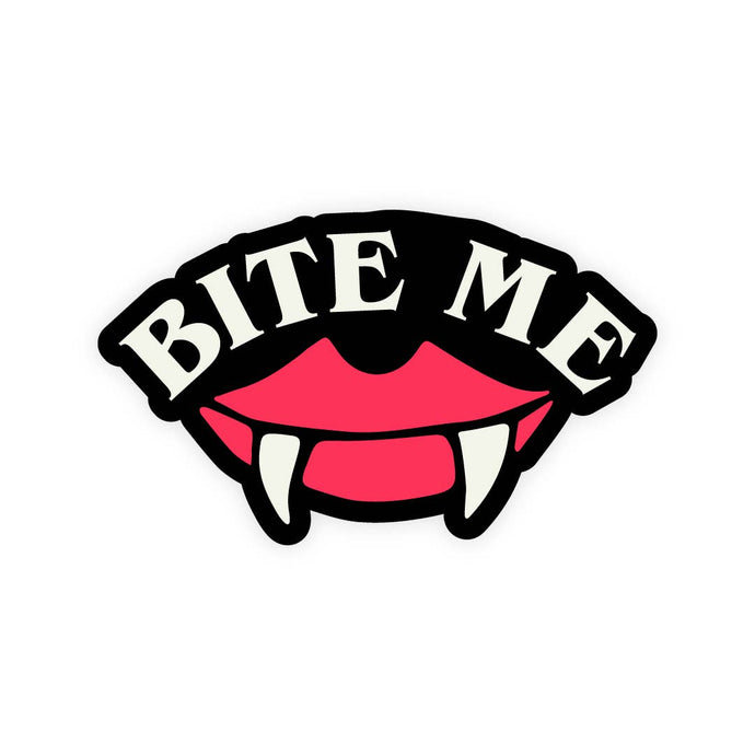 Bite Me Glow In The Dark sticker