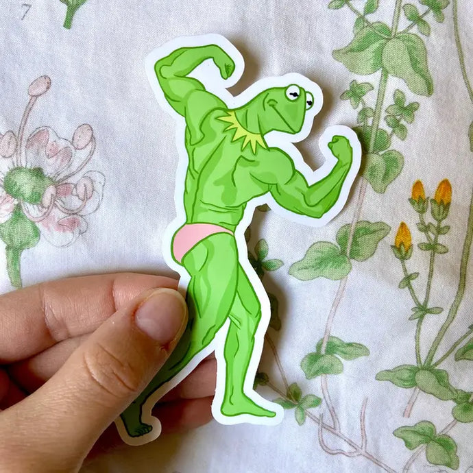 Buff Kermit - Sticker