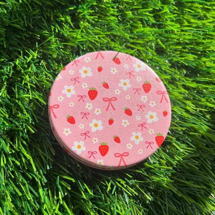 Strawberry Summer Pocket Mirror - Beeftopia