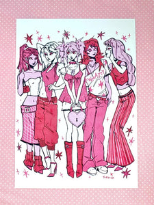 Girls Girls Girls - Art Print