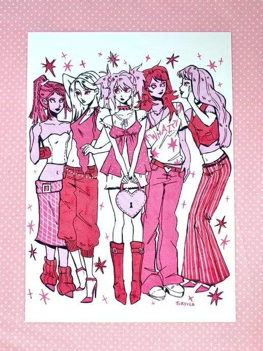 Girls Girls Girls - Art Print