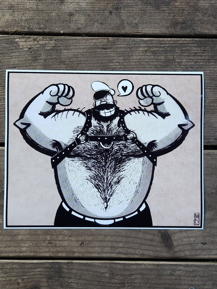 Bluto Shows Off - Art Print