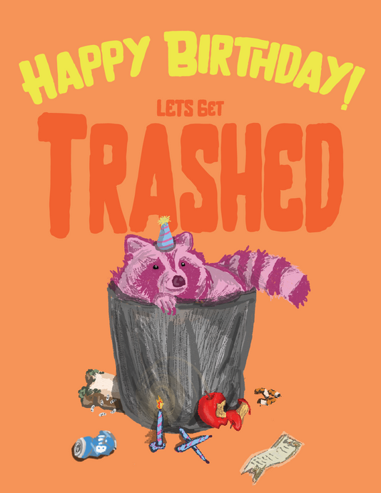 Let's Get Trashed card