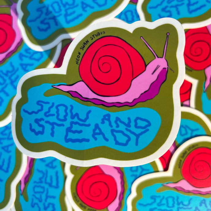 Slow and Steady Snail - Sticker