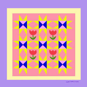 Tulip Quilt - Giclée Print