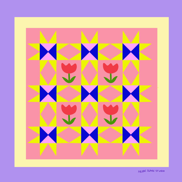 Tulip Quilt - Giclée Print