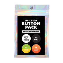 Load image into Gallery viewer, Button Pack: Respect My Pronouns
