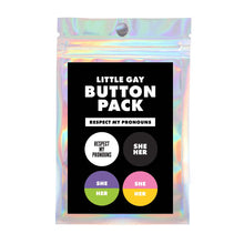 Load image into Gallery viewer, Button Pack: Respect My Pronouns