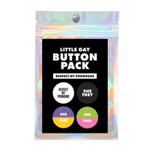 Load image into Gallery viewer, Button Pack: Respect My Pronouns