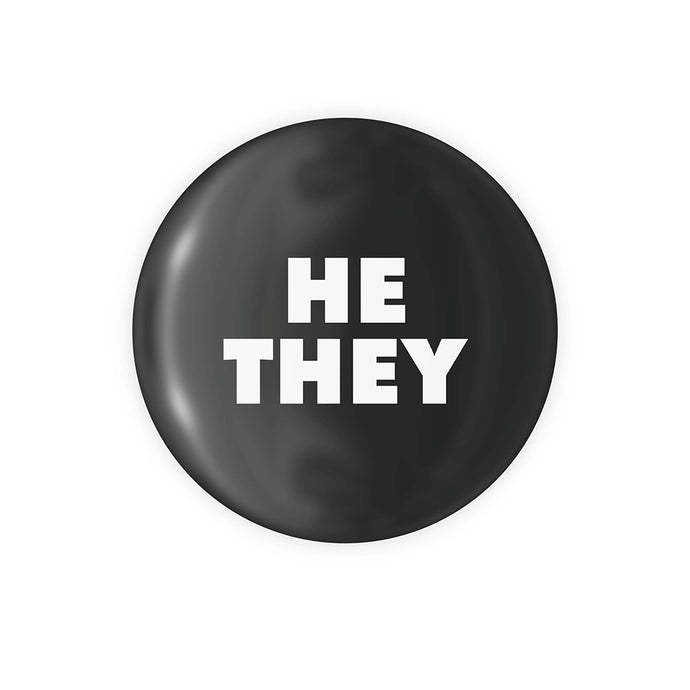 He / They Pronoun Button