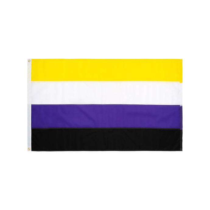 Hand-sewn Non-Binary Pride Flag