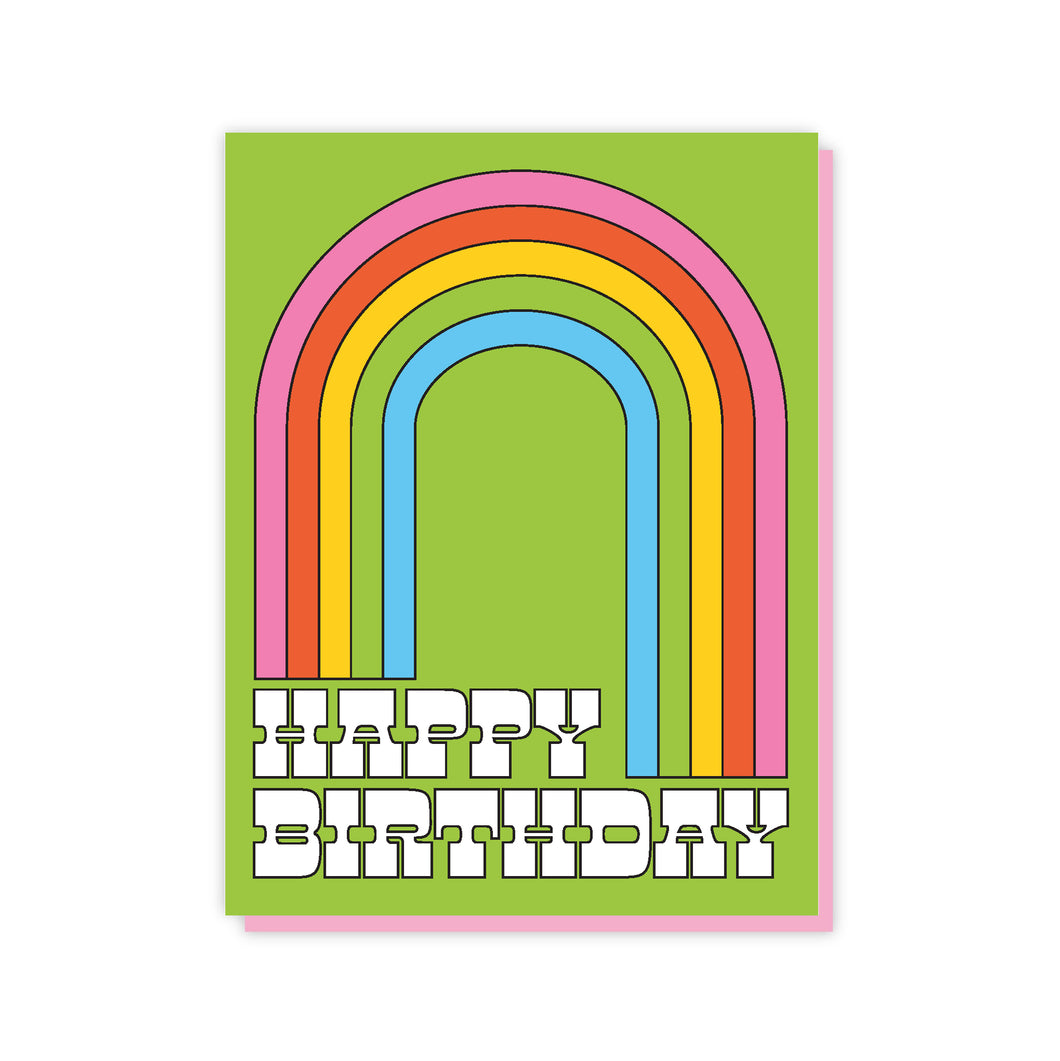 Happy Birthday Rainbow Card