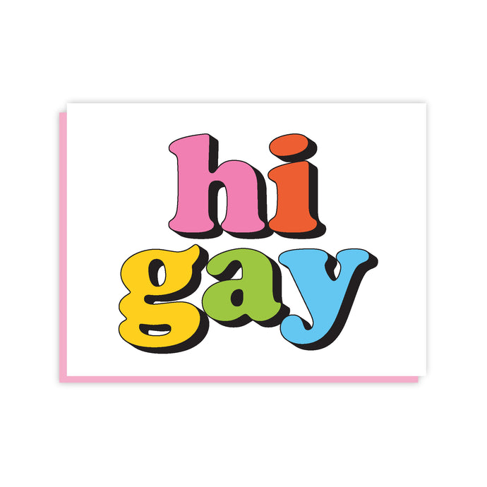Hi Gay Card