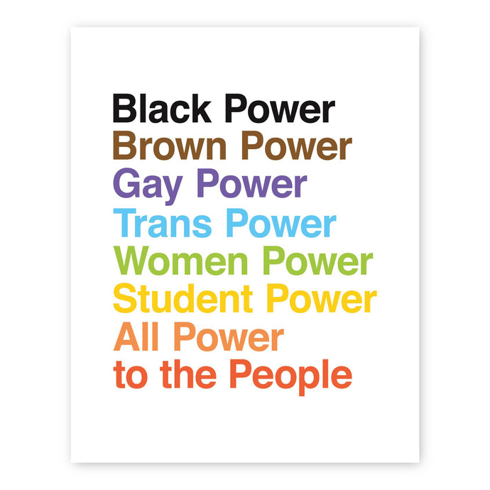 Protest Print: All Power To The People