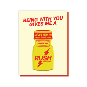 Being With You Gives Me a Rush Card